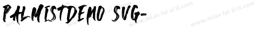 PalmistDEMO SVG字体转换